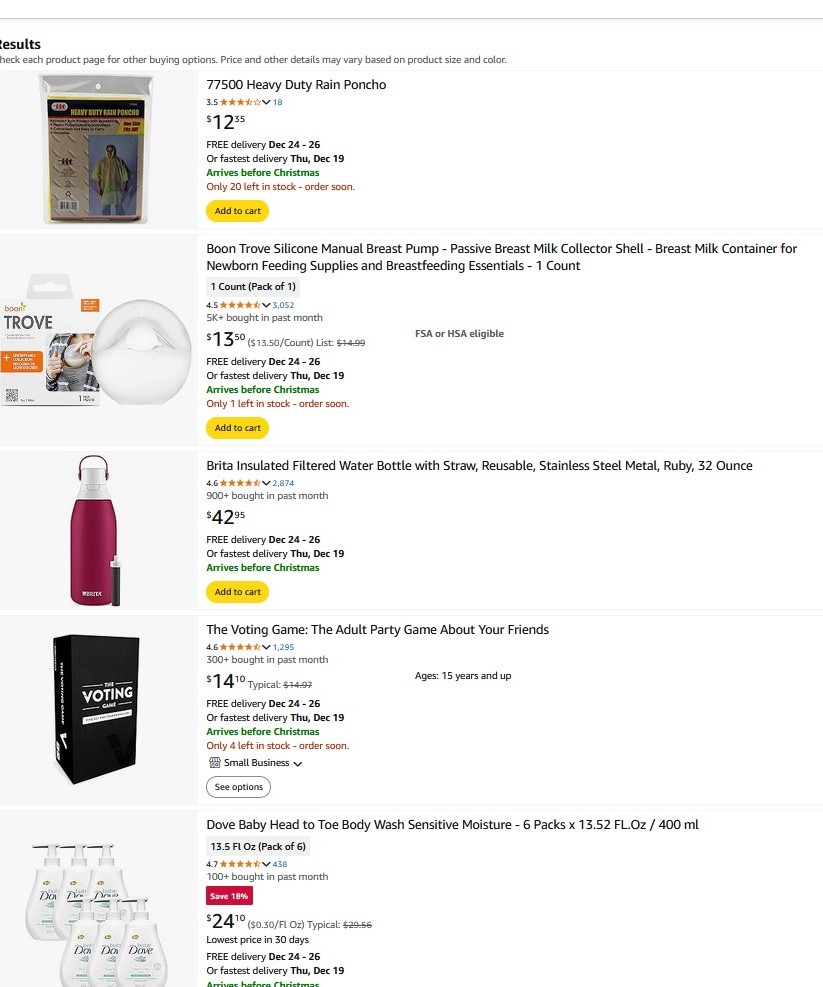 Amazon Store Screenshot